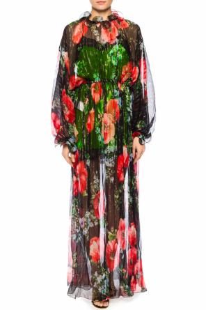 Dress with a floral motif, zdjęcie 2 Dress with a floral motif od Gucci